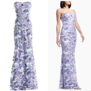 Dress the Population Sheridan Embellished Gown Beaded and sequined multi Dress